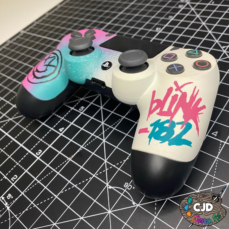 Custom painted Blink 182 PS4 controller