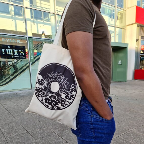 Tote Bag im Vinyl Stil