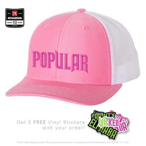 Popular Wicked Trucker Snapback Hat - Broadway Musical Gift, Glinda Inspired, Wicked the Movie, Embroidered Richardson 112 Snapback