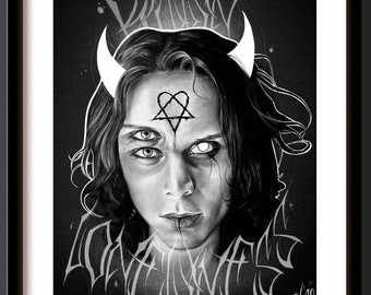 Ville Valo (HIM) Print