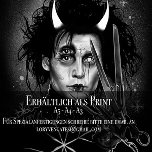 Edward Scissorhands Print Bild 3