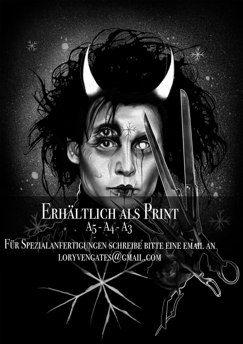 Edward Scissorhands Print Bild 3