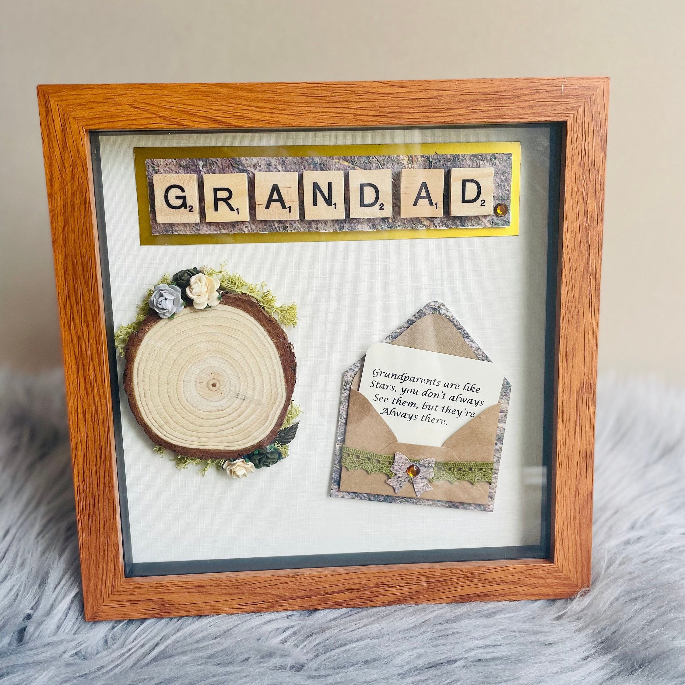Personalised Grandad Frame Gift Grandpa Box Frame Engraved Etsy UK