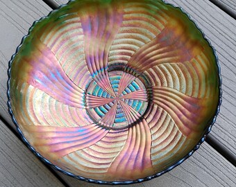 Carnival Glass Bowls - Star of David - Ribbon Tie