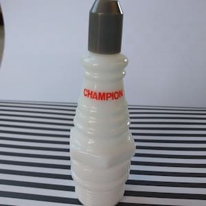 Avon Vintage Glass Bottles - Champion Spark Plug - Roller Skate
