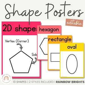 Shape Posters | RAINBOW BRIGHTS