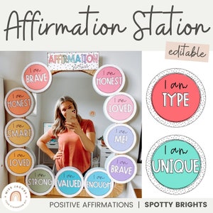 Stacja afirmacji | SPOTTY BRIGHTS | EDYTOWALNE