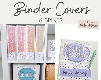 Binder Spine Template - Etsy