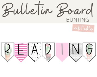 CACTUS Bunting & Bulletin Board Banners | Editable | Cactus Classroom Decor