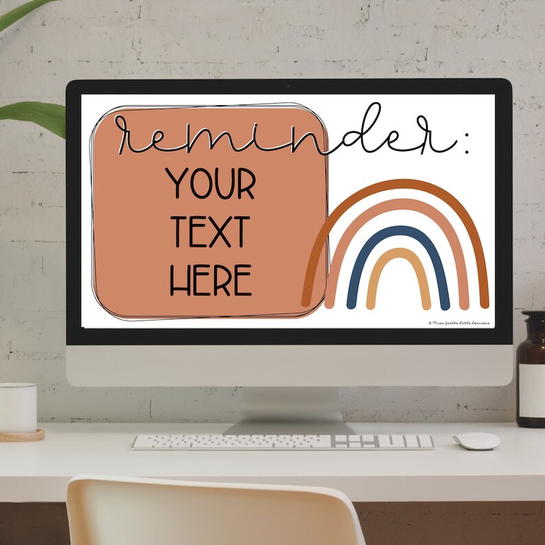 Boho Vibes Daily Morning Slides With Timers, Editable Neutral Google ...