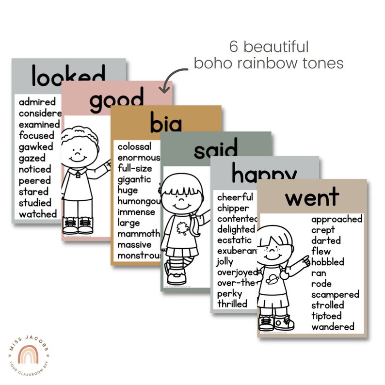 NEUTRAL Synonym Posters Boho Color Palette Neutral Etsy