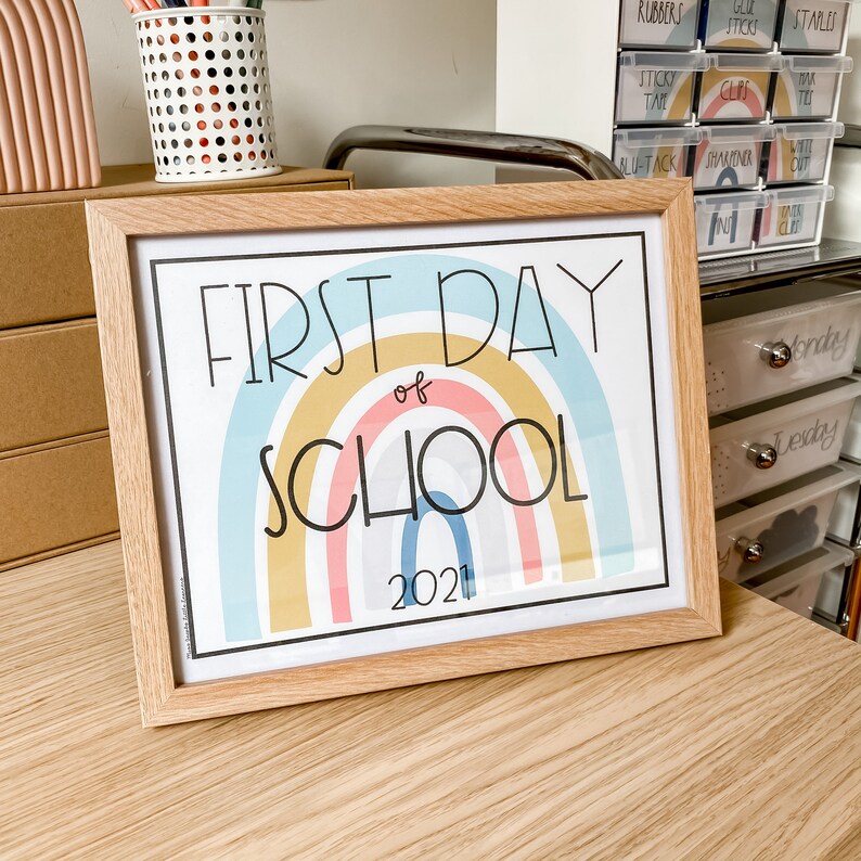 MODERN RAINBOW Classroom Decor Bundle Editable Calm Colors Etsy