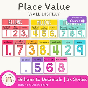 位取り表示ポスター | RAINBOW BRIGHTS