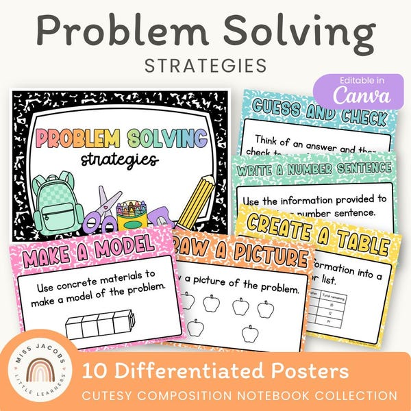 Word Problem Anchor Chart - Etsy