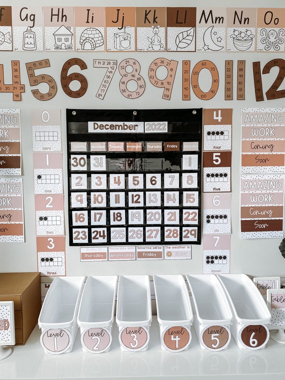 Box labels for classroom