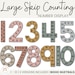 NEUTRAL Skip Counting Large Number Display | Neutral Classroom Decor 