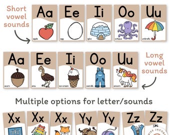 Woodland Alphabet Posters A–Z, Editable ABC Classroom Display
