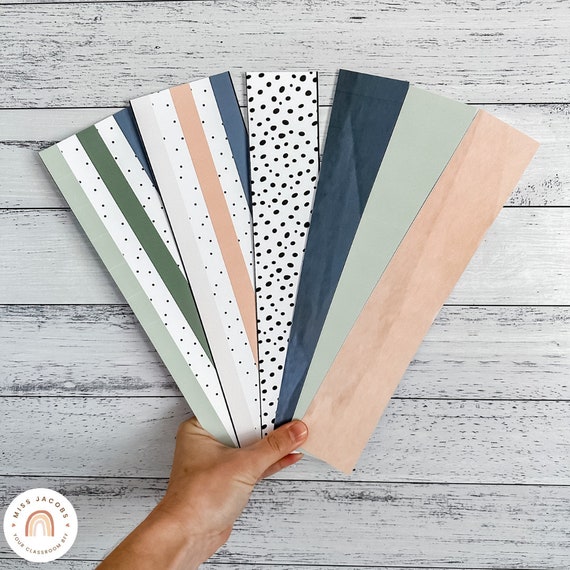 Boho-Pinnwand-Bordüre – Selbstklebend, Tropische Blätter, 30 M Lang, 7 Cm Breit