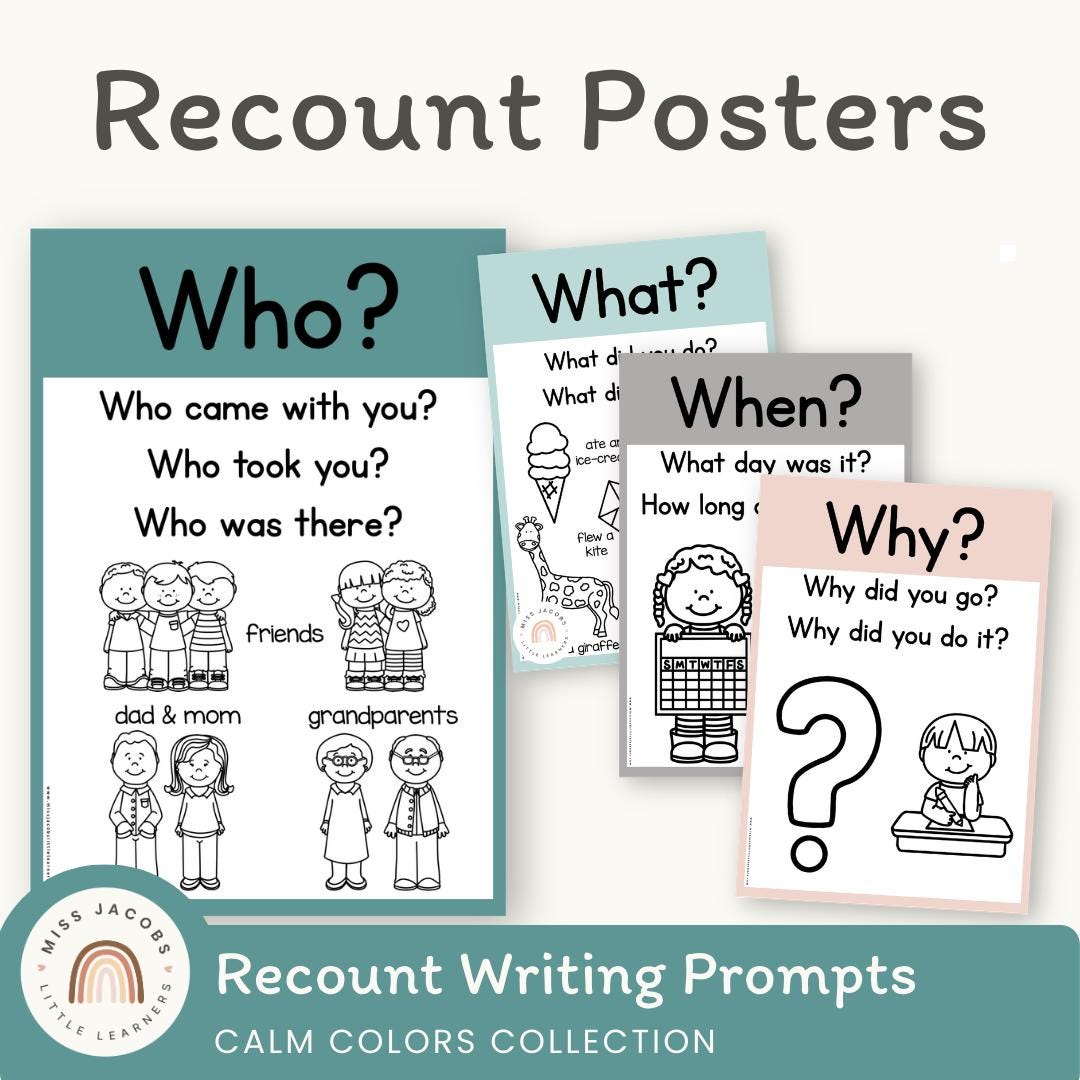CALM COLORS Recount Posters | English Posters | Modern Rainbow ...