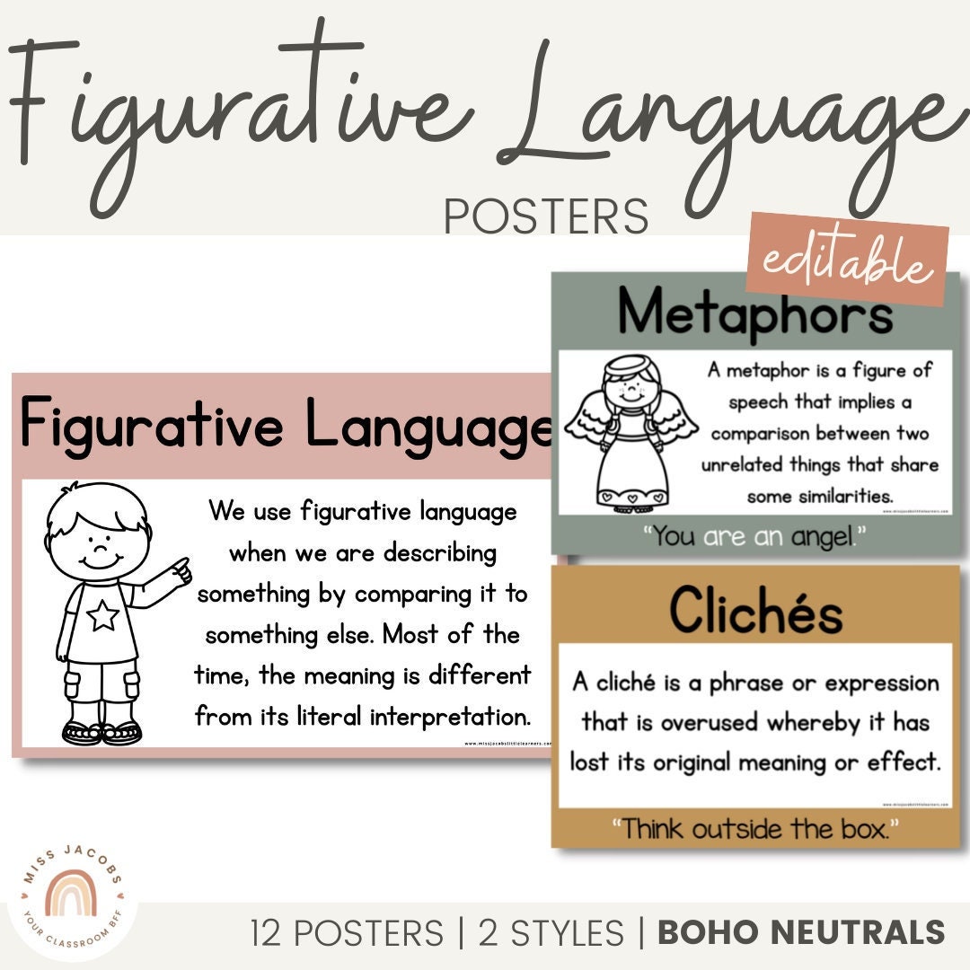 Idiom Matching Game or Poster  Teaching figurative language, Classroom  language, Teaching writing