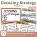 NEUTRAL Decoding Reading Strategy Posters | Boho Color Palette ...