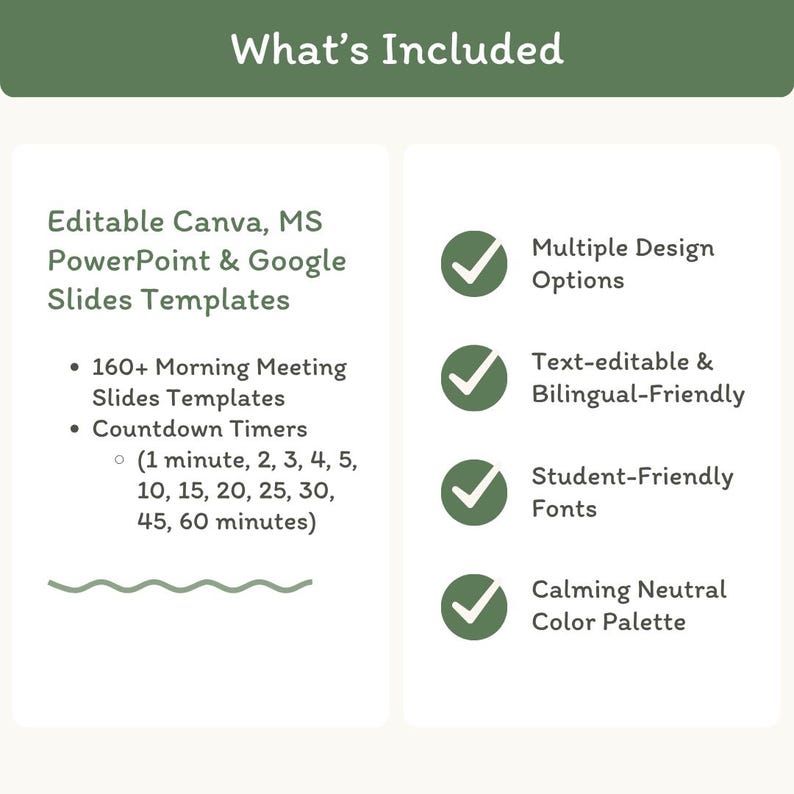 Google Morning Slides & PowerPoint Templates - Modern Botanical - Miss Jacobs Little Learners