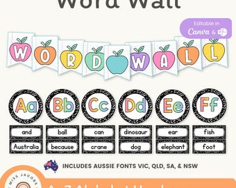 12 WORD WALL CHARTS | Kindergarten | Preschool | Classroom Decor