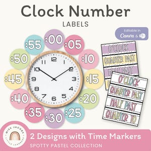 Números de reloj / PASTELES CON MANCHAS
