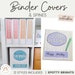 Binder Covers and Spines | SPOTTY BRIGHTS | Editable 