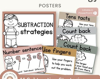NEUTRAL Subtraction Strategy Posters | Boho Neutral Colour Palette | Neutral Decor