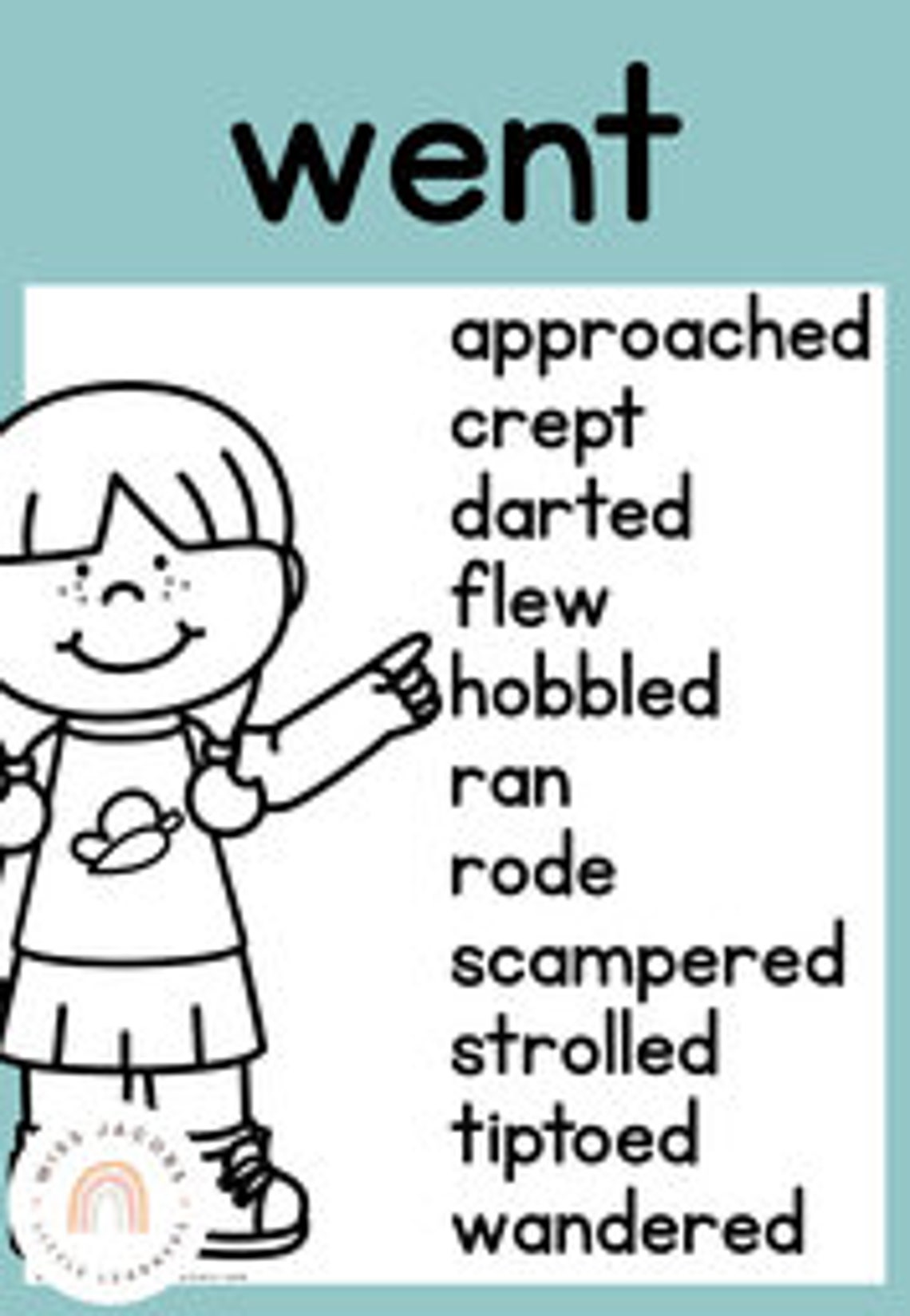 CALM COLORS Synonym Posters English Posters Modern Rainbow Etsy España