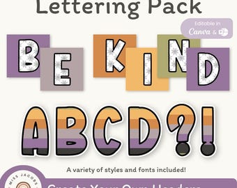 Halloween Bulletin Board Letters Set | Printable Classroom Decor
