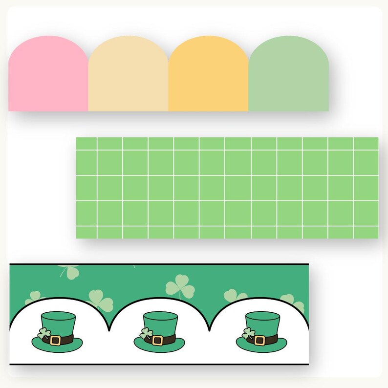 St. Patrick’s Day Bulletin Board Border: Lucky Clover March Theme ...