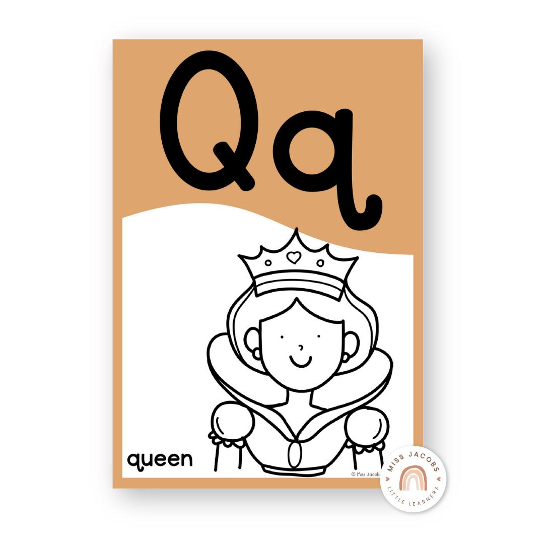 激レア＊クラスルームポスターアルファベットA−Z Woodland Alphabet Posters A–Z, Editable ABC Classroom Display