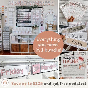 Australiana Classroom Decor Bundle | Australian Animals and Native Flora | Miss Jacobs Little Learners | Editable