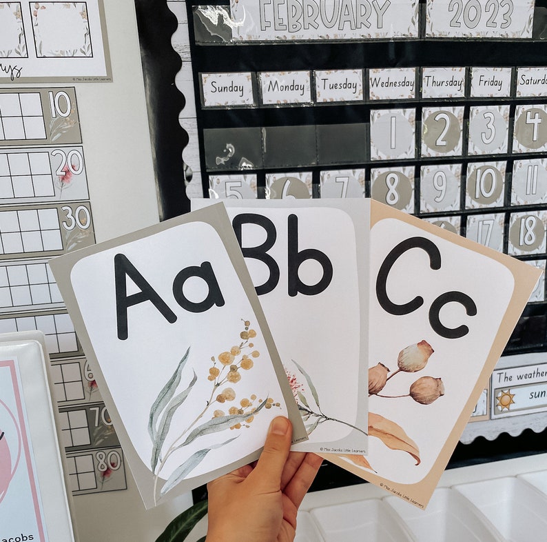 Australiana Classroom Decor Bundle | Australian Animals and Native Flora | Miss Jacobs Little Learners | Editable