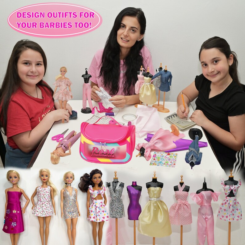 Fashion Designer Kit for Girls, DIY Arts & Crafts Kits for Girls