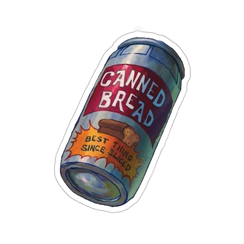 Canned Bread from Squidville Squidward SpongeBob food can Etsy