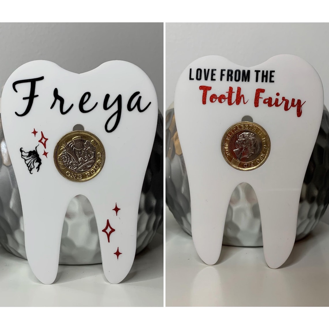 Tooth Fairy Coin Holder Tooth Fairy Pound Holder Tooth Etsy