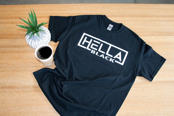 hella black t shirt