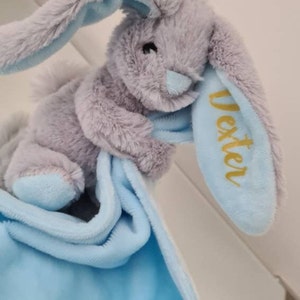 Personalised My First Easter Bunny , Plush Easter Bunny, Big Brother, Big Sister, Happy Easter, Personalised Teddy, comforter, New Baby 2024