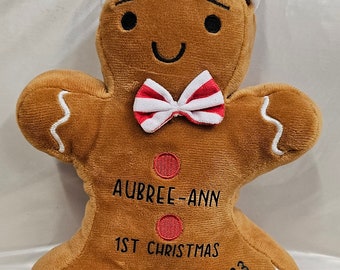 Personalised Gingerbread Man, Plush Gingerbread Man, Personalised Stocking Filler, Secret Santa, Christmas Gift, Gingerbread Man from Shrek