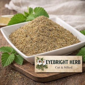 Wild Harvested EYEBRIGHT Herb Cut & Sifted C/S (Euphrasia officinalis)