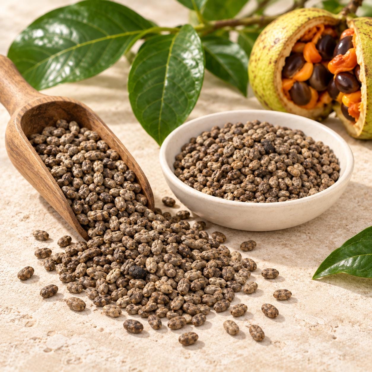 Voacanga Africana Whole Seeds | Dried African Botanical Seeds