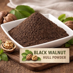 Ekologiskt svart valnötsskalpulver ~ Juglans nigra ~