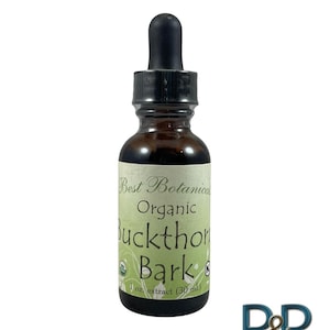 Buckthorn Bark Extract Herbal Tincture w/ Dropper - 1 oz ~ Free Ship