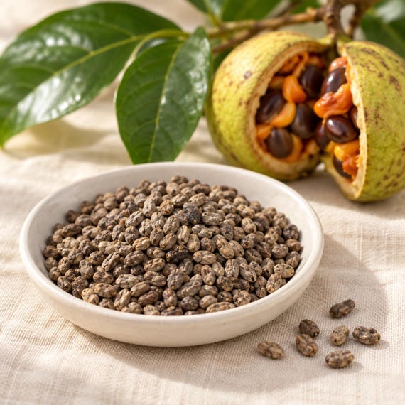 Voacanga africana（ボアカンガ・アフリカーナ）の種子 500粒 Voacanga Africana Whole Seeds | Dried African Botanical Seeds