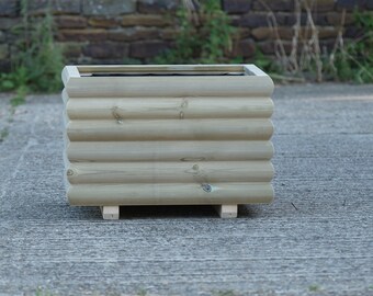 Jardinière en bois durable décorative carrée de Charnwood/pot de jardinière en bois de jardin