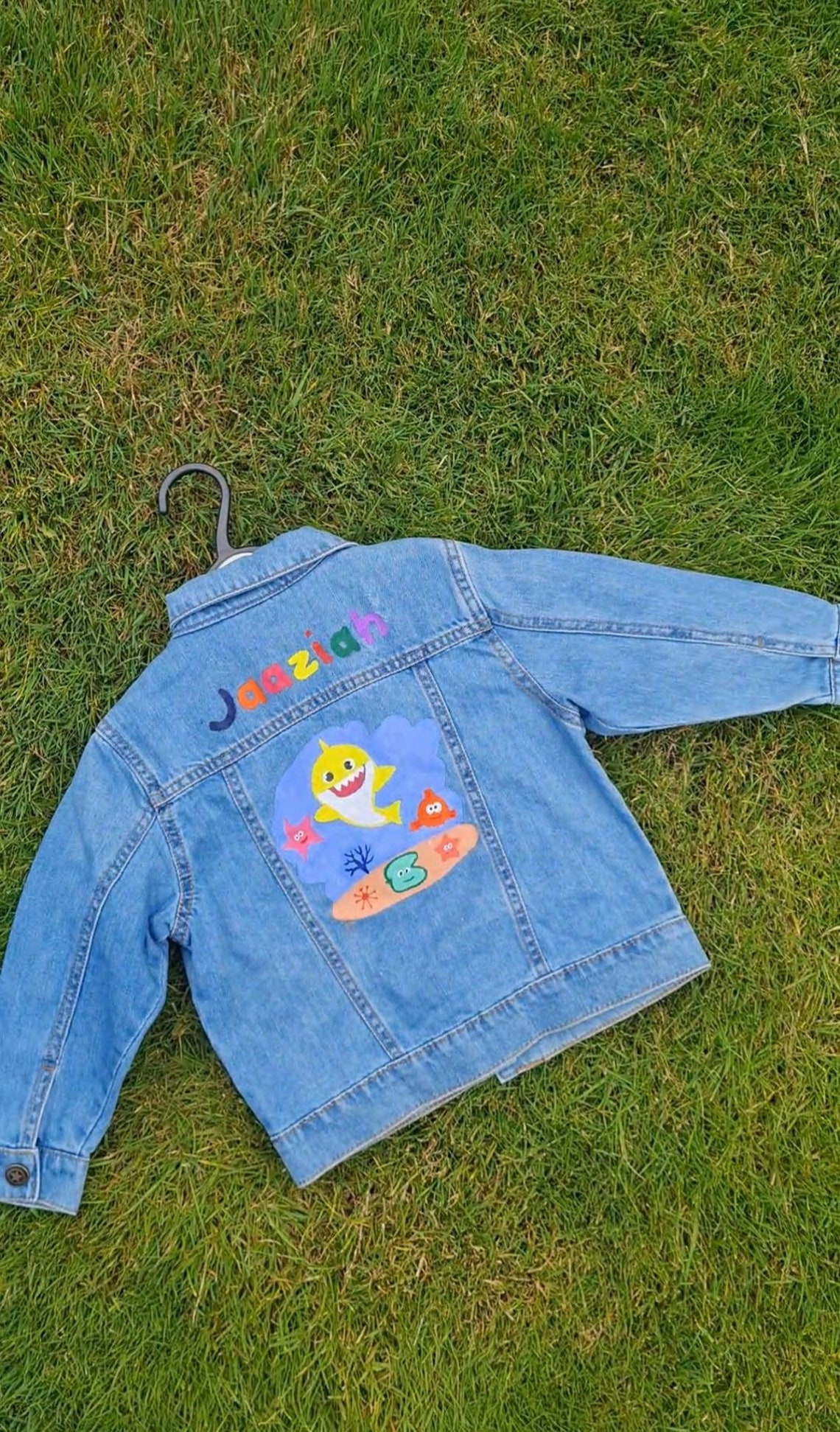 Hand Painted Customised Name Kids & Baby Denim Jacket Etsy UK