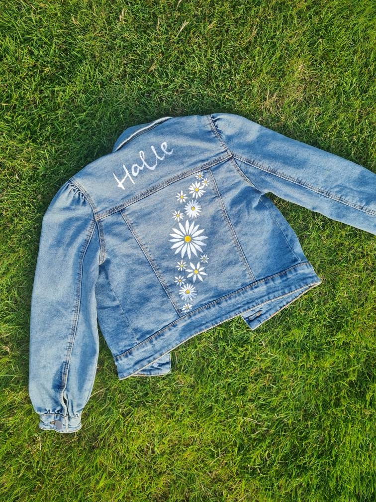 Hand Painted Customised Name Kids & Baby Denim Jacket Etsy